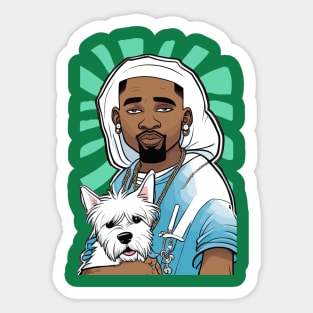 Rappers with Puppies Sticker